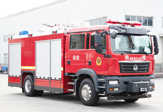 Sinotruk Sitrak 5.5T Compressed Air Foam System Fire Truck Specialized Vehicle China Manufacturer